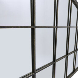 Living And Home Horizontal Arched Hollow Carved Decorative Window Mirror 110Cm (W) X 2Cm (D) X 70.5Cm (H) - thumbnail 5