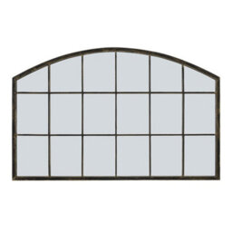 Living And Home Horizontal Arched Hollow Carved Decorative Window Mirror 110Cm (W) X 2Cm (D) X 70.5Cm (H) - thumbnail 8