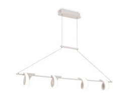 Luminosa Lighting Luminosa Tsunami 4 Light Ceiling Pendant, 48W Led, 3000K, 3600Lm, Sand White