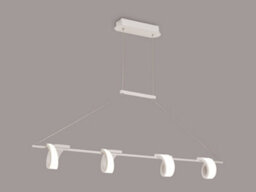 Luminosa Lighting Luminosa Tsunami 4 Light Ceiling Pendant, 48W Led, 3000K, 3600Lm, Sand White - thumbnail 3