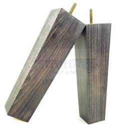 L&F 4 Wood Furniture Legs M10 220mm High Black Wash Replacement Square Tapered Sofa Feet Stools Chairs Cabinets Beds - thumbnail 7