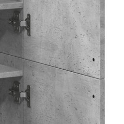 Berkfield Shoe Cabinet Concrete Grey 80X39X178 Cm Engineered Wood - thumbnail 8
