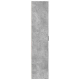 Berkfield Shoe Cabinet Concrete Grey 80X39X178 Cm Engineered Wood - thumbnail 4
