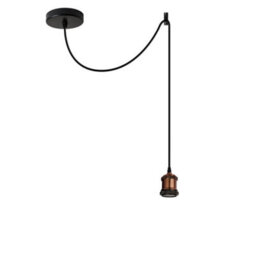 Vintage Industrial 3 Head Spider Chandelier Kit Adjustable 2M E27 Pendant Light Ceiling Lamp For Unique Spaces Without Bulb - thumbnail 5