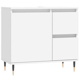 Berkfield Bathroom Cabinet White 65X33X60 Cm Engineered Wood - thumbnail 2