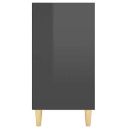 Berkfield Sturdy Sideboard High Gloss Grey 103.5X35X70 Cm Engineered Wood - thumbnail 5