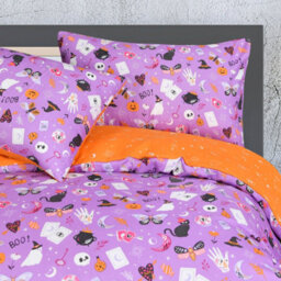 Smart Living Luxury Soft Reversible Celestial Halloween Duvet Cover & Pillowcases - thumbnail 3