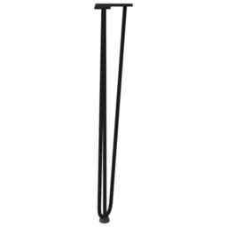 Walplus Hairpin Legs For Console Tables For Console Table 4 Pcs Black 72 Cm Solid Steel - thumbnail 6