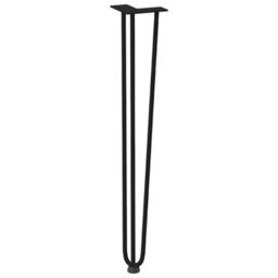 Walplus Hairpin Legs For Console Tables For Console Table 4 Pcs Black 72 Cm Solid Steel - thumbnail 4