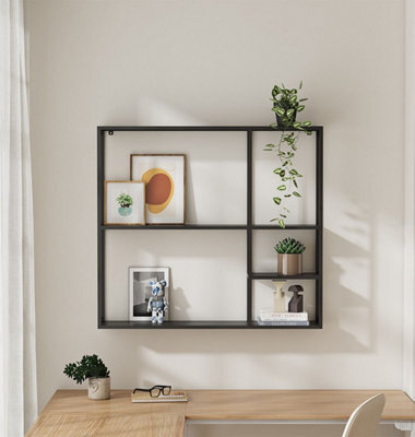Hallowood Furniture Bewdley Wall Shelves 100X90Cm - image 1