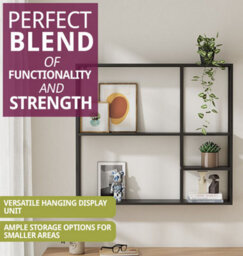 Hallowood Furniture Bewdley Wall Shelves 100X90Cm - thumbnail 5