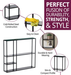 Hallowood Furniture Bewdley Wall Shelves 100X90Cm - thumbnail 2