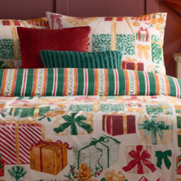 Furn. All Wrapped Up Reversible Printed Duvet Set, Super King, Multicolour - thumbnail 4