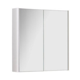 Clifton 600mm 2 Door Bathroom Mirror Cabinet- White Gloss- (Choice) - thumbnail 1
