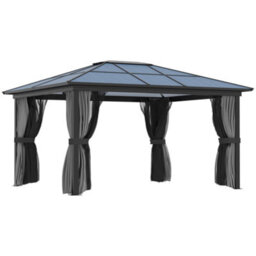 Outsunny 3.6 X 4M Aluminium Hardtop Gazebo Canopy W/ Polycarbonate Top - thumbnail 2