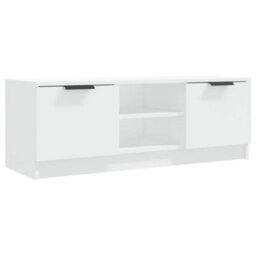 Berkfield Stylish Tv Cabinet White 102X35X36.5 Cm Engineered Wood - thumbnail 1
