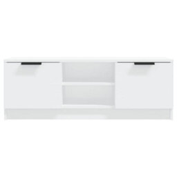 Berkfield Stylish Tv Cabinet White 102X35X36.5 Cm Engineered Wood - thumbnail 3