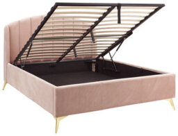 Gfw Pettine 150Cm End Lift Ottoman Bed King Size Blush Pink - thumbnail 2