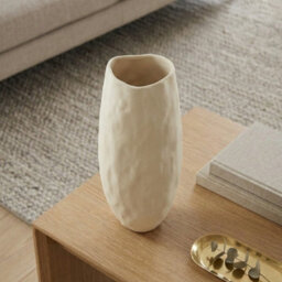Candlelight Beautiful Cream Top Wave Vase 36Cm Style - thumbnail 2