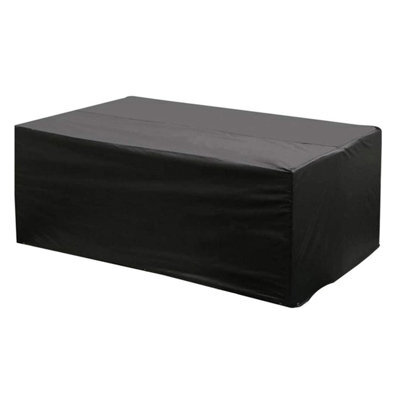 Rectangular Garden Furniture Cover, Black, 200 X 160 X 70 Cm, 210D Oxford With Silver Coating - image 1
