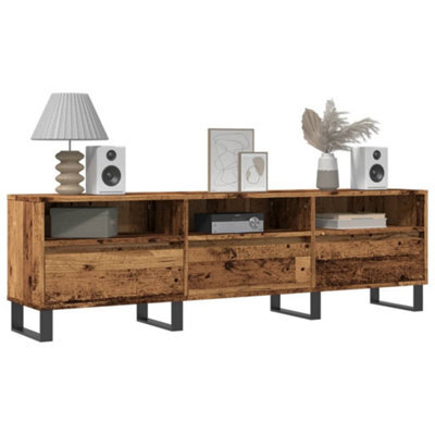 Berkfield Tv Cabinet Old Wood 150X30X44.5 Cm Engineered Wood - image 1