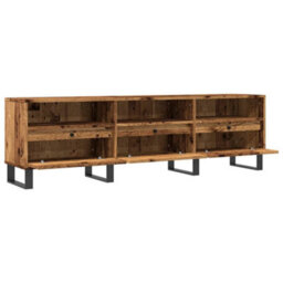 Berkfield Tv Cabinet Old Wood 150X30X44.5 Cm Engineered Wood - thumbnail 5