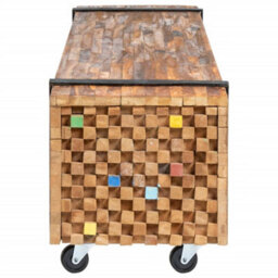 Walplus Tv Stand 110X30X32.5 Cm Solid Teak Wood - thumbnail 4
