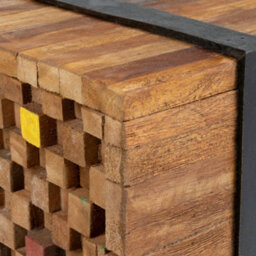 Walplus Tv Stand 110X30X32.5 Cm Solid Teak Wood - thumbnail 6