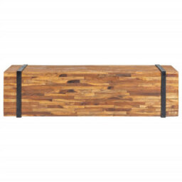Walplus Tv Stand 110X30X32.5 Cm Solid Teak Wood - thumbnail 3