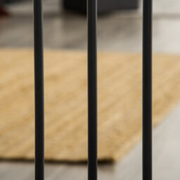 Pawhut Dog Gate Pet Safety Gate W/ Cat Door Auto Close Pine Decor 74-80 Cm Wide - thumbnail 9