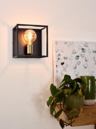 Lucide Ruben Modern Wall Light - 1Xe27 - Black - thumbnail 4