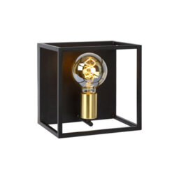 Lucide Ruben Modern Wall Light - 1Xe27 - Black - thumbnail 1