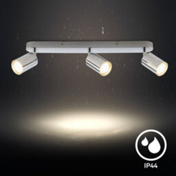 Briloner Chrome Metal 3 Light Gu10 Ceiling Spotlight Adjustable Ip44 Max 9W 47.5Cm - thumbnail 4