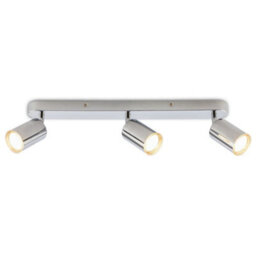 Briloner Chrome Metal 3 Light Gu10 Ceiling Spotlight Adjustable Ip44 Max 9W 47.5Cm - thumbnail 1