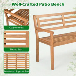 119 Cm Outdoor Loveseat Bench 2 Person - thumbnail 6