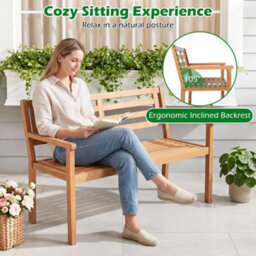 119 Cm Outdoor Loveseat Bench 2 Person - thumbnail 4