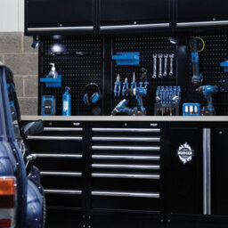 Draper Bunker 14 Piece Workshop Storage Solution With 2040mm Stainless Steel Worktop - thumbnail 3