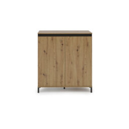 FurniComp LTD Furnicomp Cancun 2 Door 100Cm Anthracite And Artisan Oak Highboard/tall Sideboard - thumbnail 3
