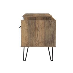 Anzio Matt Vintage Oak Effect Media Unit With 2 Drawers, (H)51.6Cm X (W)127.9Cm X (D)39.3Cm - thumbnail 7