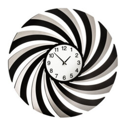 Orsina Black Mirrored Wall Clock