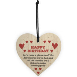 Red Ocean Happy Birthday Best Friend Novelty Bestie Friendship Keepsake Novelty Gift Sign - thumbnail 5