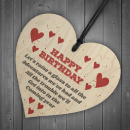 Red Ocean Happy Birthday Best Friend Novelty Bestie Friendship Keepsake Novelty Gift Sign - thumbnail 6