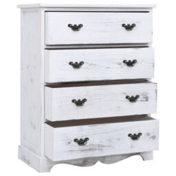 Berkfield Drawer Cabinet White 60X30X75 Cm Wood - thumbnail 3