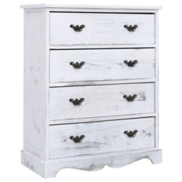 Berkfield Drawer Cabinet White 60X30X75 Cm Wood - thumbnail 1