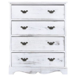 Berkfield Drawer Cabinet White 60X30X75 Cm Wood - thumbnail 2