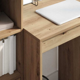 Berkfield Modern Writing Desk Artisan Oak Engineered Wood 60 X 50 X 76 Cm - thumbnail 4