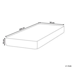 Beliani Memory Foam Mattress Whisper H2/3 Medium 90 X 200 Cm (Eu Single) - thumbnail 3