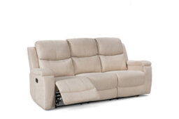 Beige Fabric 3 + 2 Seater Manual Recliner Sofa Set For Living Room Visconti - thumbnail 7