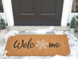 Beliani Doormat Balanacan Natural 55 X 120 Cm Christmas Motif Coir - thumbnail 2