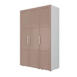 Atomia Contemporary Matt Antique Rose Tall Triple Wardrobe (H)2247mm (W)1000mm (D)580mm - thumbnail 2